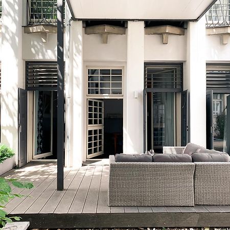 Designer Loft-Ferienwohnung Im Zentrum Mit Tiefgaragen-Parkplatz, Waschmaschine Und Privatterrasse 莱比锡 外观 照片